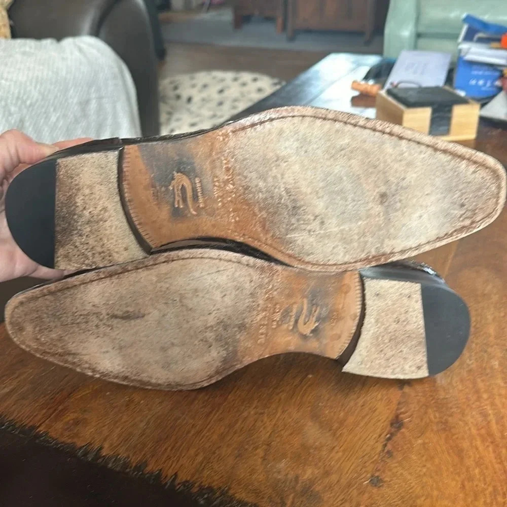 Mezlan men’s Crocodile shoes Size 12 - Picture 7 of 9